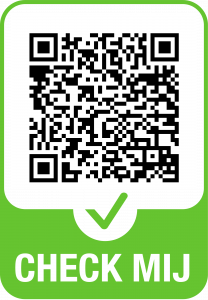 QR code die naar de website gaat om het certificaat te tonen van RegioApotheek in Bernhoven.